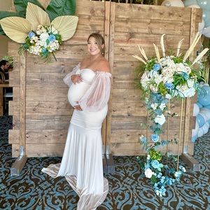 Anyuta Couture maternity gown. Size small but stretchy.